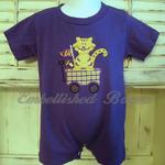 Tiger Wagon Applique Romper